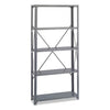 Commercial Steel Shelving Unit, Five-Shelf, 36w x 12d x 75h, Dark Gray - Safco