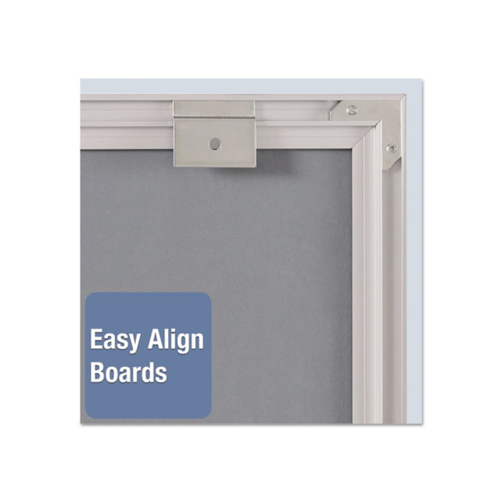 Matrix Magnetic Boards, 16'' x 16'', White Surface, Satin Aluminum Frame - Quartet