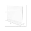 Classic Image Double-Sided Sign Holder, 11 x 8.5 Insert, Clear - deflecto