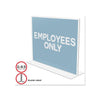 Classic Image Double-Sided Sign Holder, 11 x 8.5 Insert, Clear - deflecto