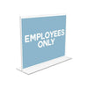 Classic Image Double-Sided Sign Holder, 11 x 8.5 Insert, Clear - deflecto