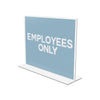 Classic Image Double-Sided Sign Holder, 11 x 8.5 Insert, Clear - deflecto