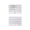 TELINDEX Desk Address Card File, Holds 500 4 1/8 x 2 7/8 Cards, Graphite/Black - Durable