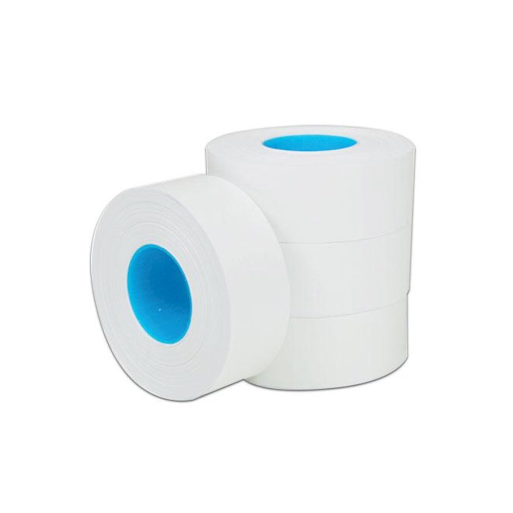 One-Line Pricemarker Labels Bulk Pack, 0.44 x 0.81, White, 1,200/Roll, 16 Rolls/Box - Garvey