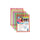 Reusable Dry Erase Pockets, Super Heavy-Duty, Top Load 9 x 12 Insert, Clear Front, Assorted Neon Border, 10/Pack - C-Line