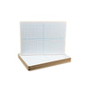 Graphing Two-Sided Dry Erase Board, Computational Grid Format, 12'' x 9'', White Surface, 12/Pack - Flipside