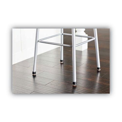 Counter-Height Steel Stool, Backless, Supports Up to 250 lb, 25'' Seat Height, Silver - Safco