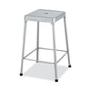 Counter-Height Steel Stool, Backless, Supports Up to 250 lb, 25'' Seat Height, Silver - Safco