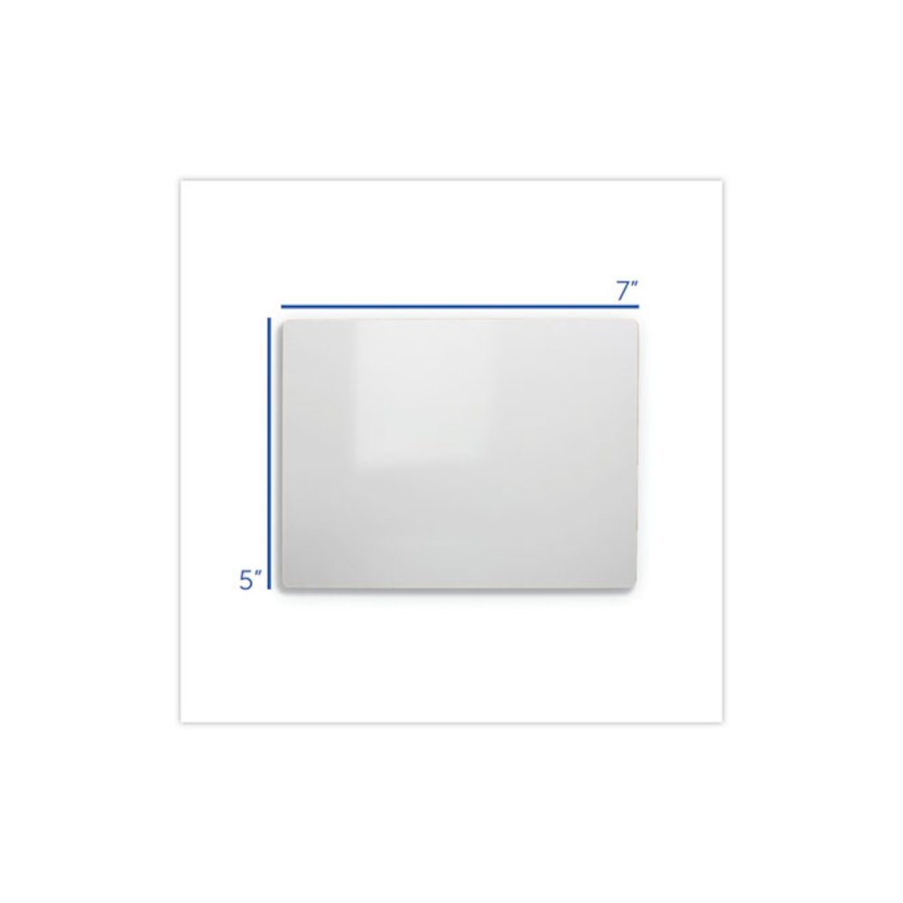 Dry Erase Board, 5'' x 7'', White Surface, 12/Pack - Flipside