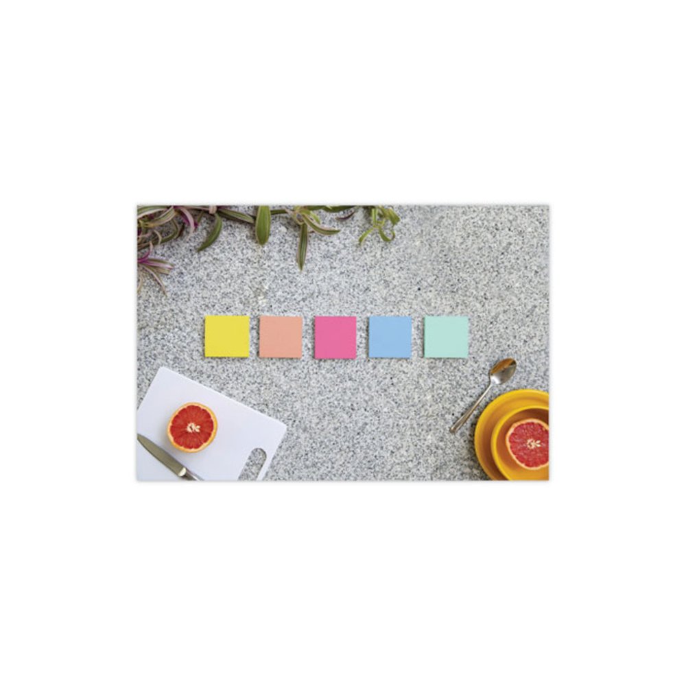 Note Pads in Summer Joy Collection Colors, 3'' x 3'', Summer Joy Collection Colors, 90 Sheets/Pad, 12 Pads/Pack - Post-it