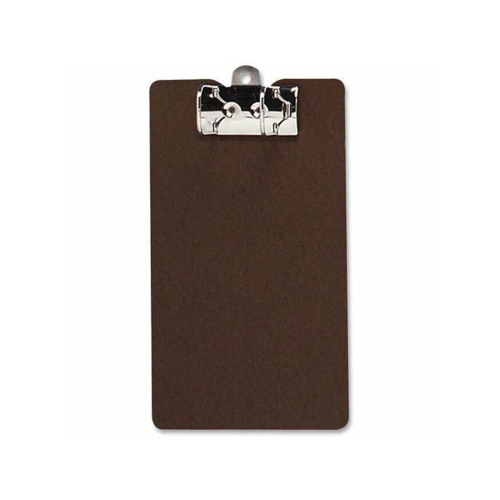 Saunders Lock-O-Matic Legal Archboard - 2.50'' Clip Capacity - 9'' x 17 1/2'' - Hardboard - Brown - 1 Each