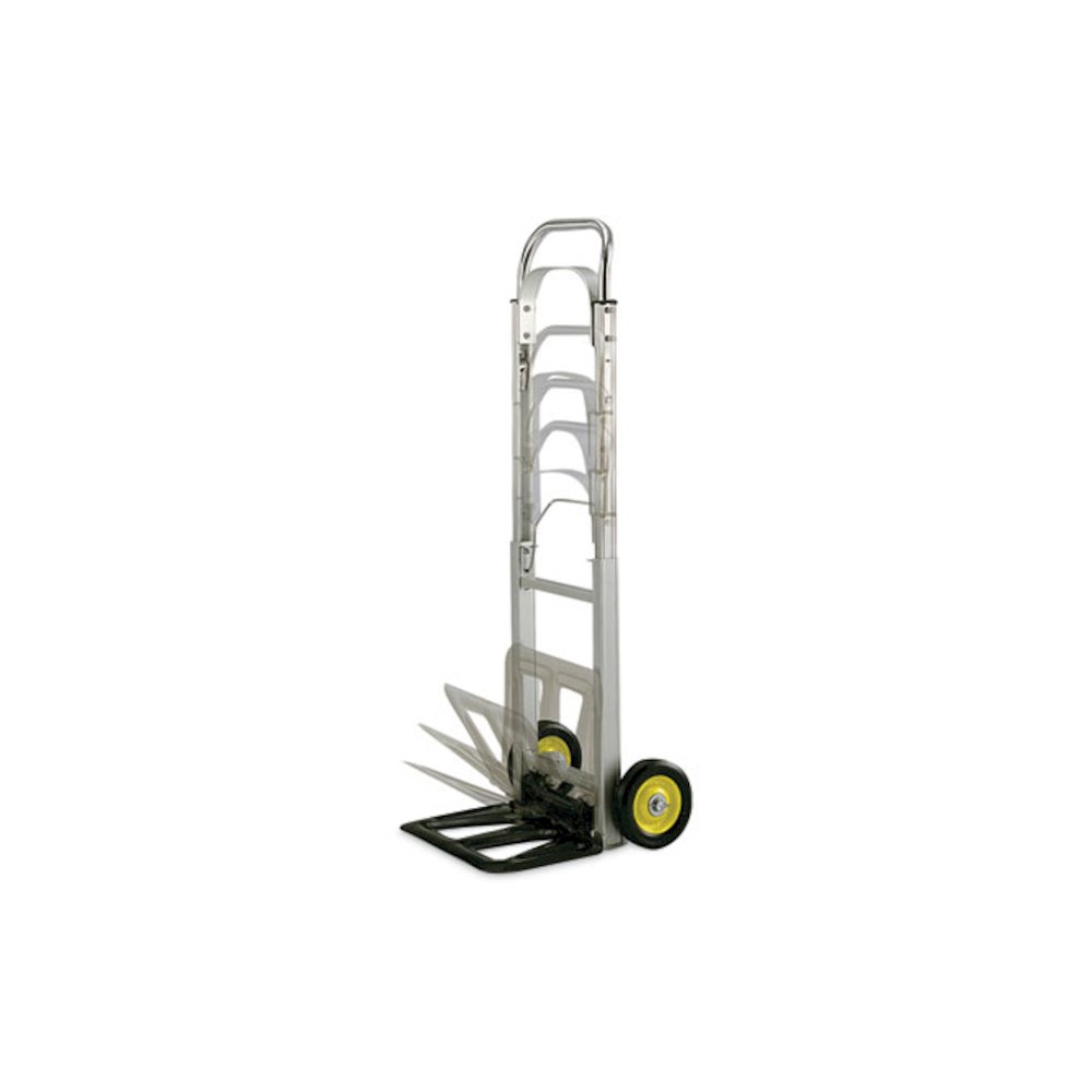 HideAway Aluminum Hand Truck, 250 lb Capacity, 15.5 x 16.5 x 43.5, Aluminum - Safco