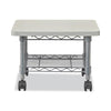 Underdesk Printer/Fax Stand, Engineered Wood, 2 Shelves, 19'' x 16'' x 13.5'', Gray - Safco