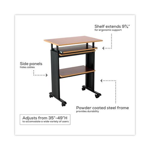 Muv Stand-Up Adjustable-Height Desk, 29.5'' x 22'' x 35'' to 49'', Gray - Safco