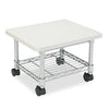 Underdesk Printer/Fax Stand, Engineered Wood, 2 Shelves, 19'' x 16'' x 13.5'', Gray - Safco