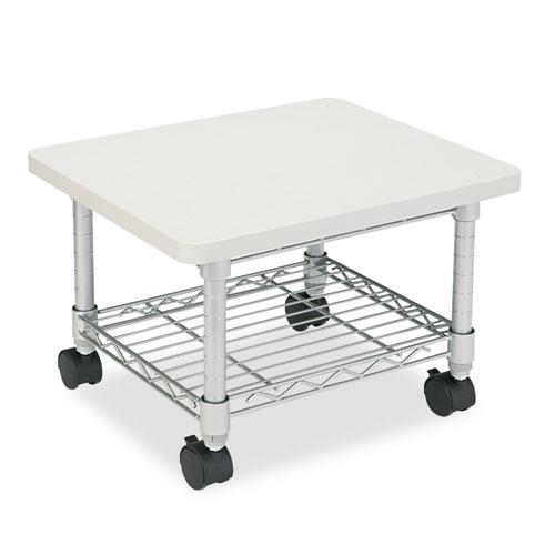 Underdesk Printer/Fax Stand, Engineered Wood, 2 Shelves, 19'' x 16'' x 13.5'', Gray - Safco