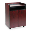 Executive Mobile Presentation Stand, 29.5w x 20.5d x 40.75h, Mahogany - Safco