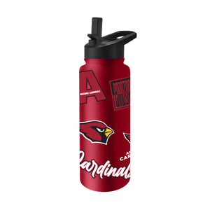 Arizona Cardinals Quencher Bottle 34oz Stainless Steel Dreamweave - Logo Brands