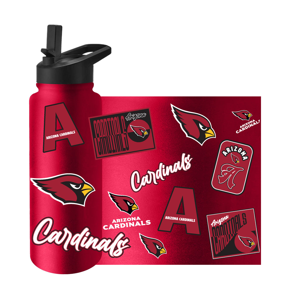 Arizona Cardinals Quencher Bottle 34oz Stainless Steel Dreamweave - Logo Brands