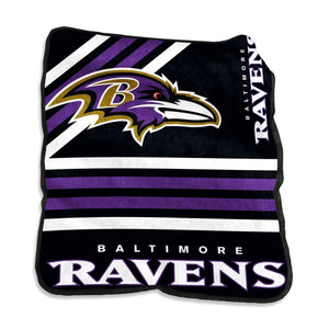 Baltimore Ravens Blanket 50x60 Raschel Throw - Logo Brands