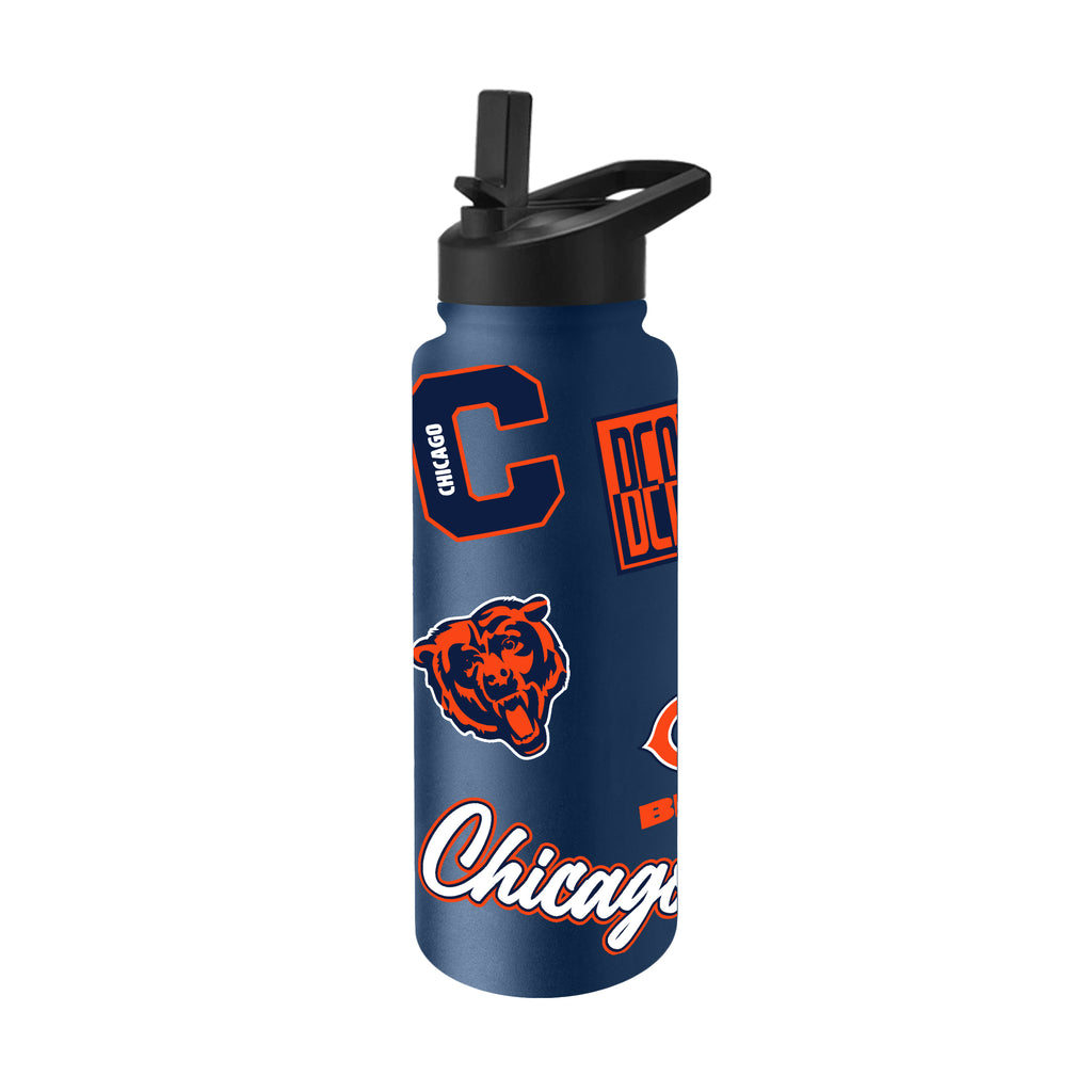 Carolina Panthers Quencher Bottle 34oz Stainless Steel Dreamweave - Logo Brands