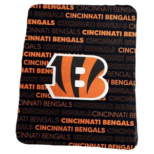 Cincinnati Bengals Blanket 50x60 Fleece Classic - Logo Brands