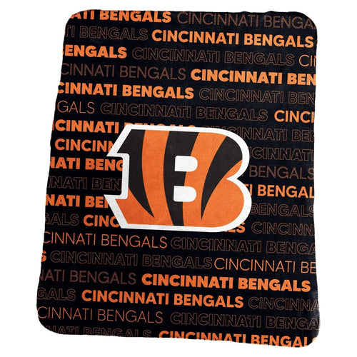 Cincinnati Bengals Blanket 50x60 Fleece Classic - Logo Brands