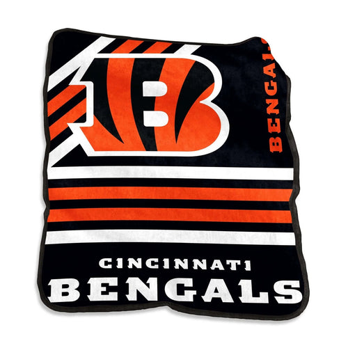 Cincinnati Bengals Blanket 50x60 Raschel Throw - Logo Brands