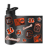 Cincinnati Bengals Quencher Bottle 34oz Stainless Steel Dreamweave - Logo Brands