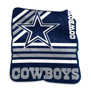 Dallas Cowboys Blanket 50x60 Raschel Throw - Logo Brands