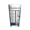 Dallas Cowboys Pint Glass 16oz Quilted Stained Boxed - Logo Brands