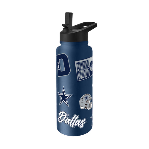Dallas Cowboys Quencher Bottle 34oz Stainless Steel Dreamweave - Logo Brands