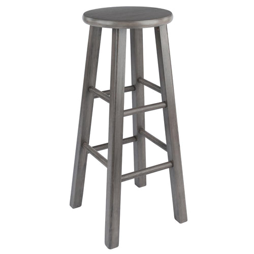 Ivy Bar Stool, 29'', Rustic Gray Finish - Winsome Wood