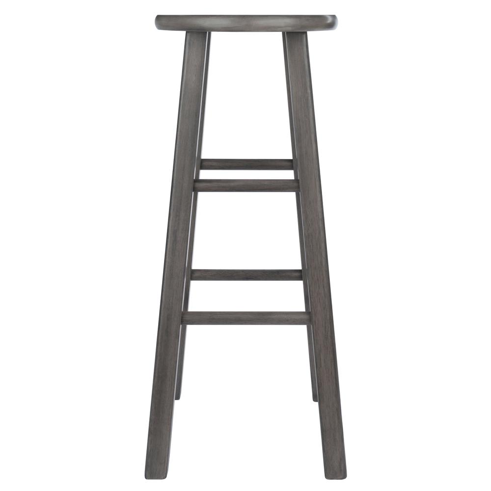 Ivy Bar Stool, 29'', Rustic Gray Finish - Winsome Wood