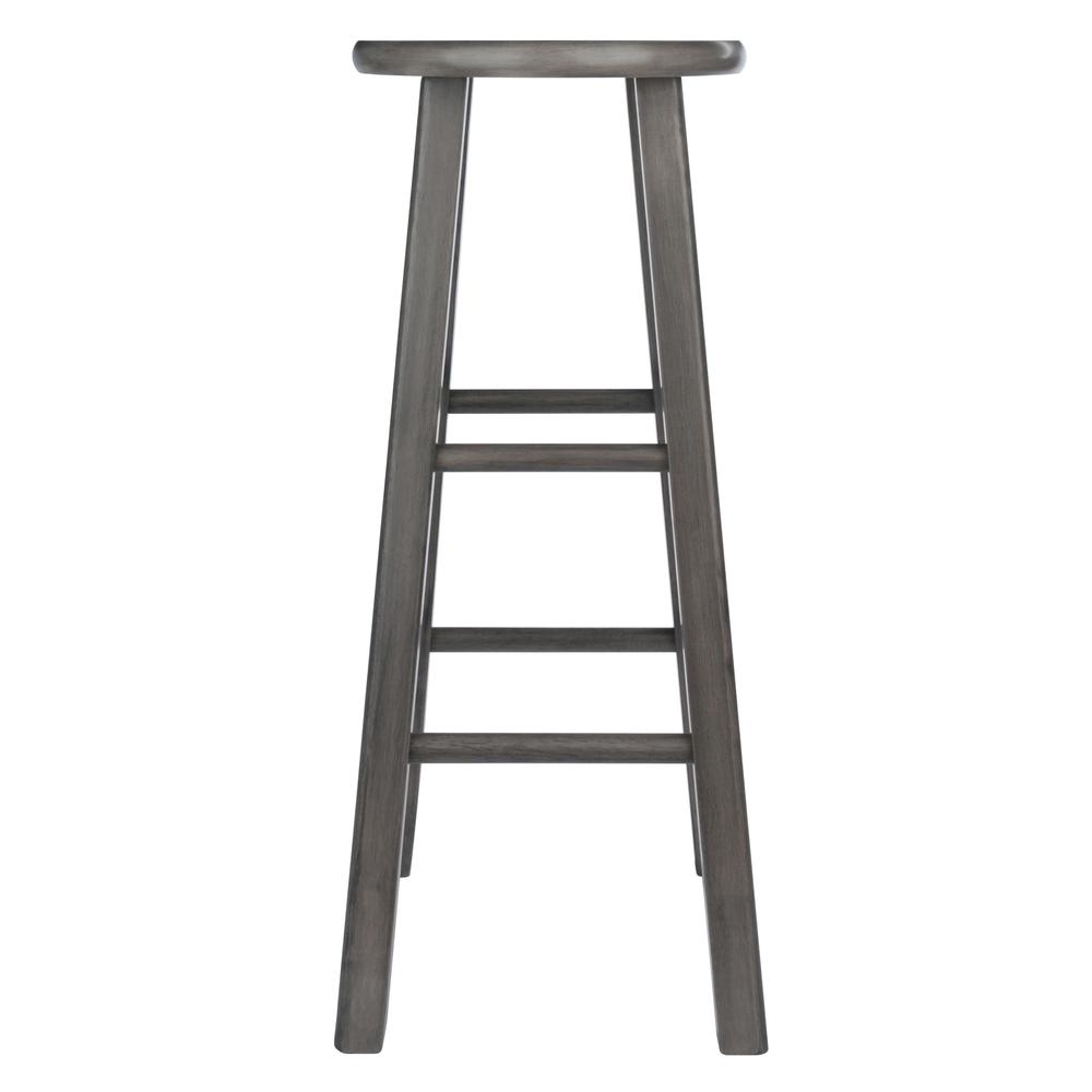 Ivy Bar Stool, 29'', Rustic Gray Finish - Winsome Wood