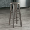 Ivy Bar Stool, 29'', Rustic Gray Finish - Winsome Wood