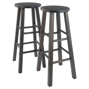 Element Bar Stools, 2-Pc Set, Oyster Gray - Winsome Wood