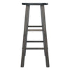 Element Bar Stools, 2-Pc Set, Oyster Gray - Winsome Wood