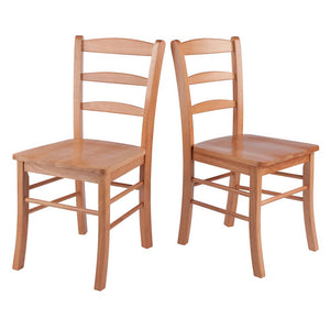 Benjamin 2-PC Set Ladder Back Chair Light Oak - Winsome Wood
