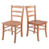 Benjamin 2-PC Set Ladder Back Chair Light Oak - Winsome Wood