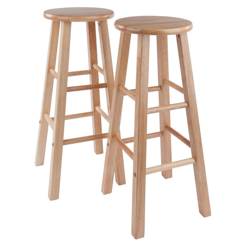 Element Bar Stools, 2-Pc Set, Natural - Winsome Wood