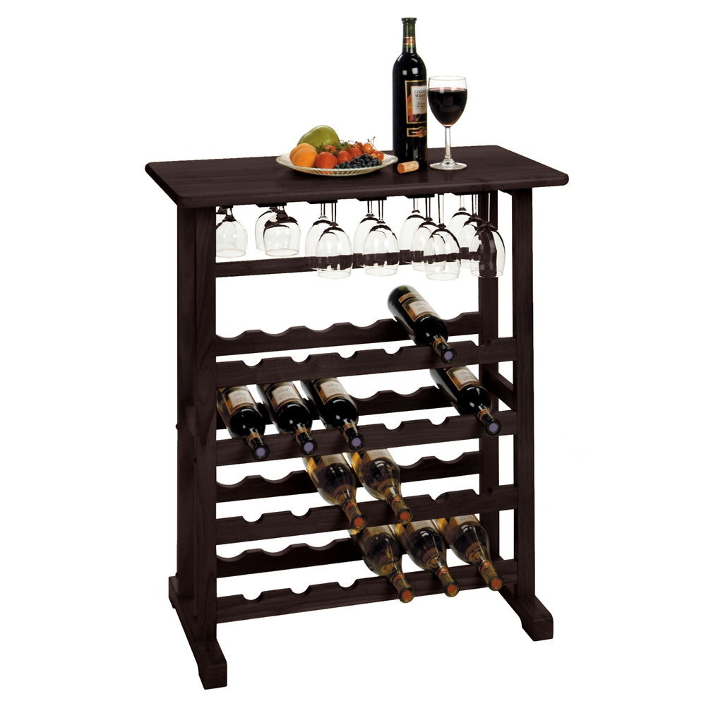 Vinny Wine Rack Espresso - Winsome Wood