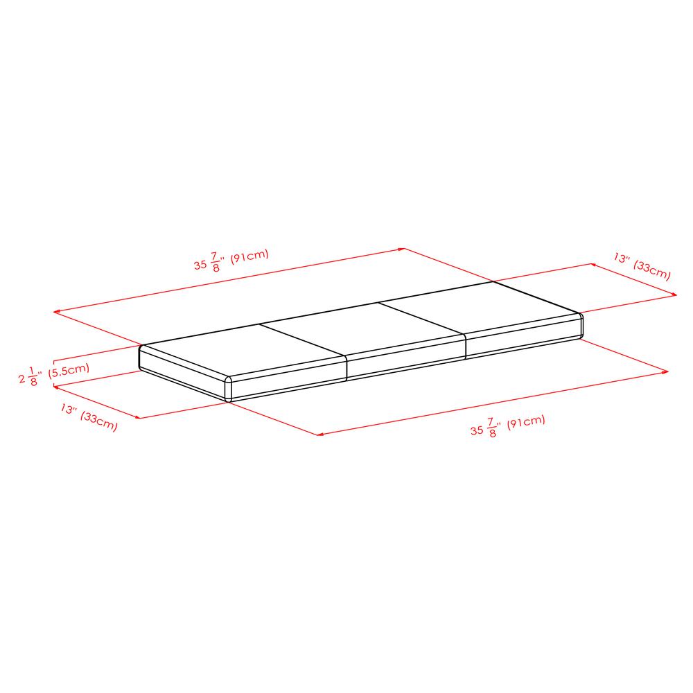 Boris Cushion Bench Seat PU Leather - Winsome Wood