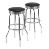 Summit 2-PC Swivel Stools with Faux Leather - Winsome Wood