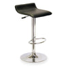 Single Airlift Swivel Stool with Black Faux Leather Seat - Winsome Wood