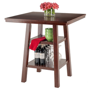 Orlando High Table w/ 2 Shelves - Winsome Wood