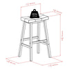 Mona 29'' Cushion Saddle Seat Stool, Black, Faux Leather, RTA - Winsome Wood