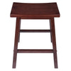 Satori 24'' Saddle Seat Bar Stool Antique Walnut - Winsome Wood