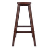 Satori 29'' Saddle Seat Bar Stool Antique Walnut - Winsome Wood