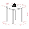 Parkland High/Pub Square Table - Winsome Wood